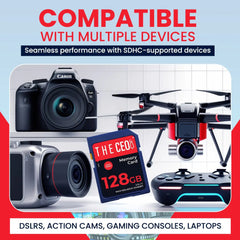 128G SD Memory Card Ultra SDHC UHS-I 90MB/s, C10, U1, Full HD, SD Card