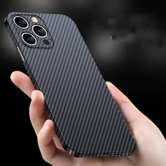 12 Pro Max Carbon Fiber Pattern Ultra-Thin Case